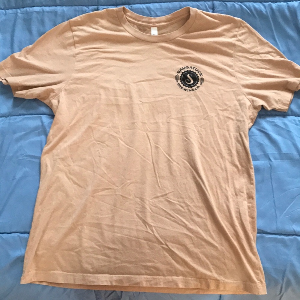 Saugatuck Brewing Bella Canvas Tan Short Sleeve Tee‎